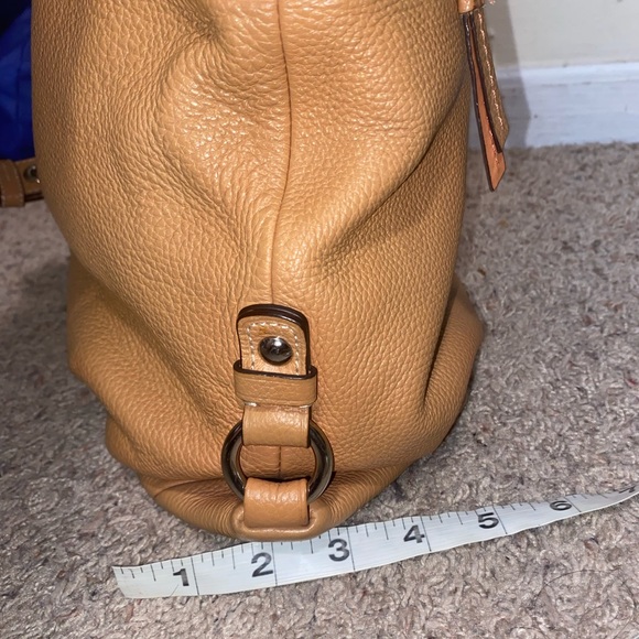 Coach F15064 Leather Duffle Pebbled Leather Bucket Bag Good Condition - Picture 7 of 7